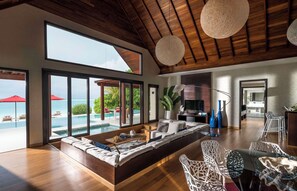 Two-Bedroom Beach Pool Pavilion | Premium bedding, down duvets, memory-foam beds, minibar - Niyama Private Islands Maldives (Embudhufushi)