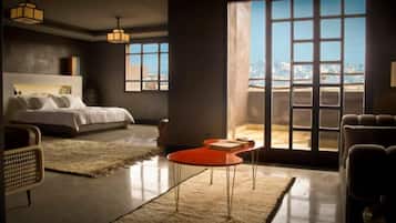 Senior Suite | Premium bedding, in-room safe, desk, free WiFi