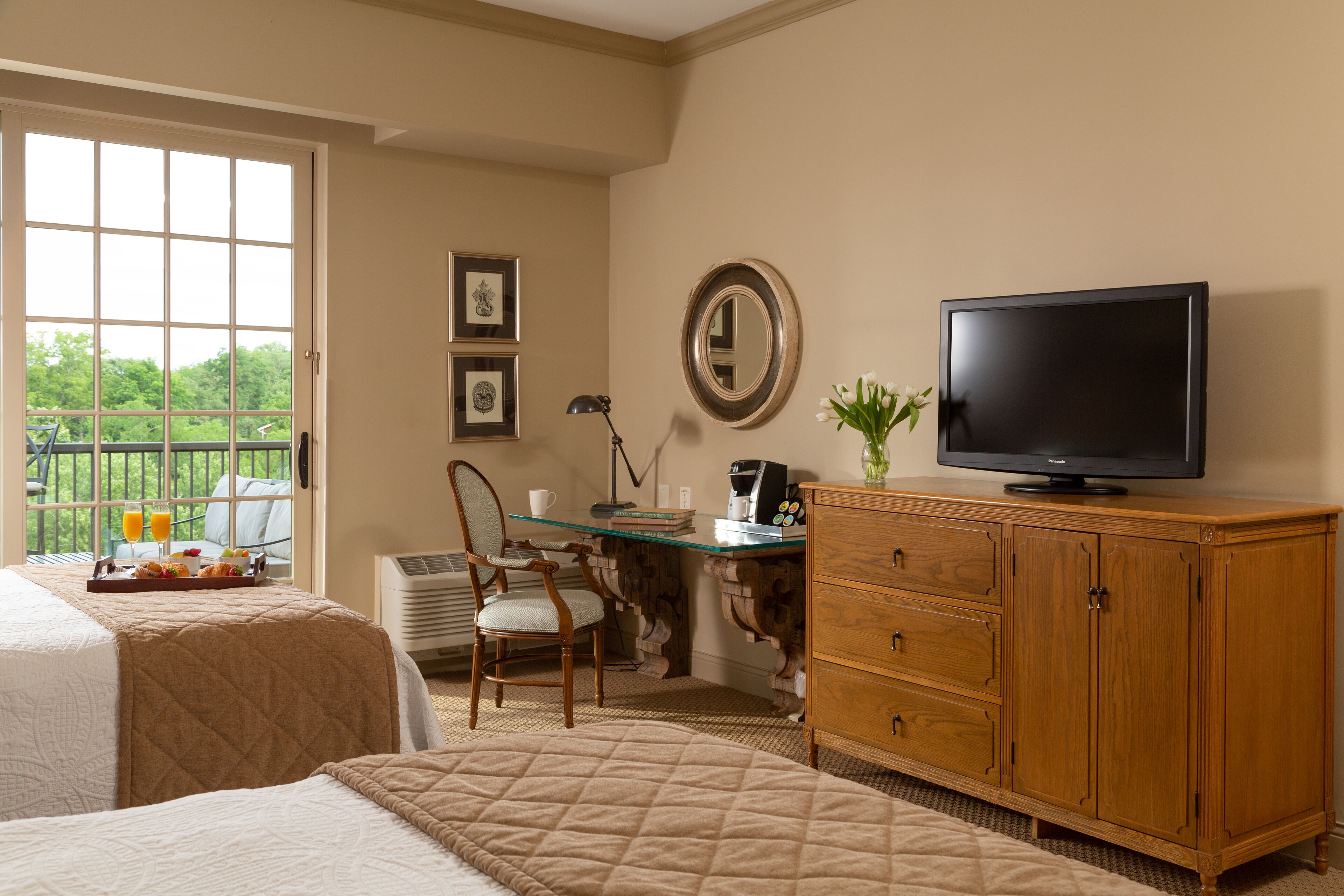 deluxe double or twin room, 2 queen beds, balcony | premium bedding, pillow-top beds, minibar, in-room safe