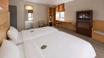 In-room safe, desk, laptop workspace, blackout drapes