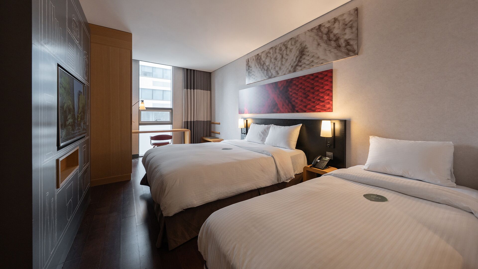 In-room safe, desk, laptop workspace, blackout drapes