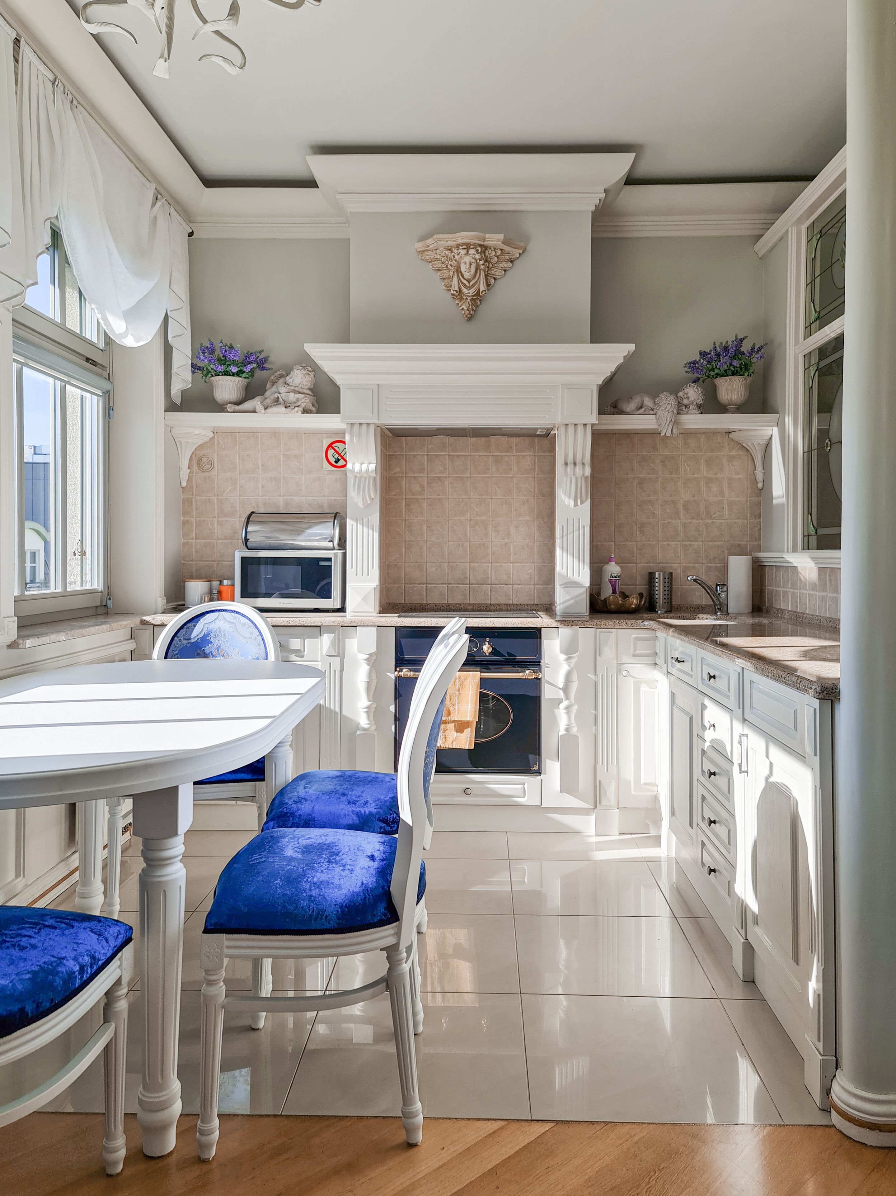 Studio Suite dành cho gia đình, bếp nhỏ, quang cảnh sân vườn (With Garage) | Bếp riêng | Tủ lạnh, lò vi sóng, lò nướng, bếp nấu 