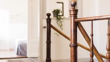 Individually decorated, individually furnished, iron/ironing board