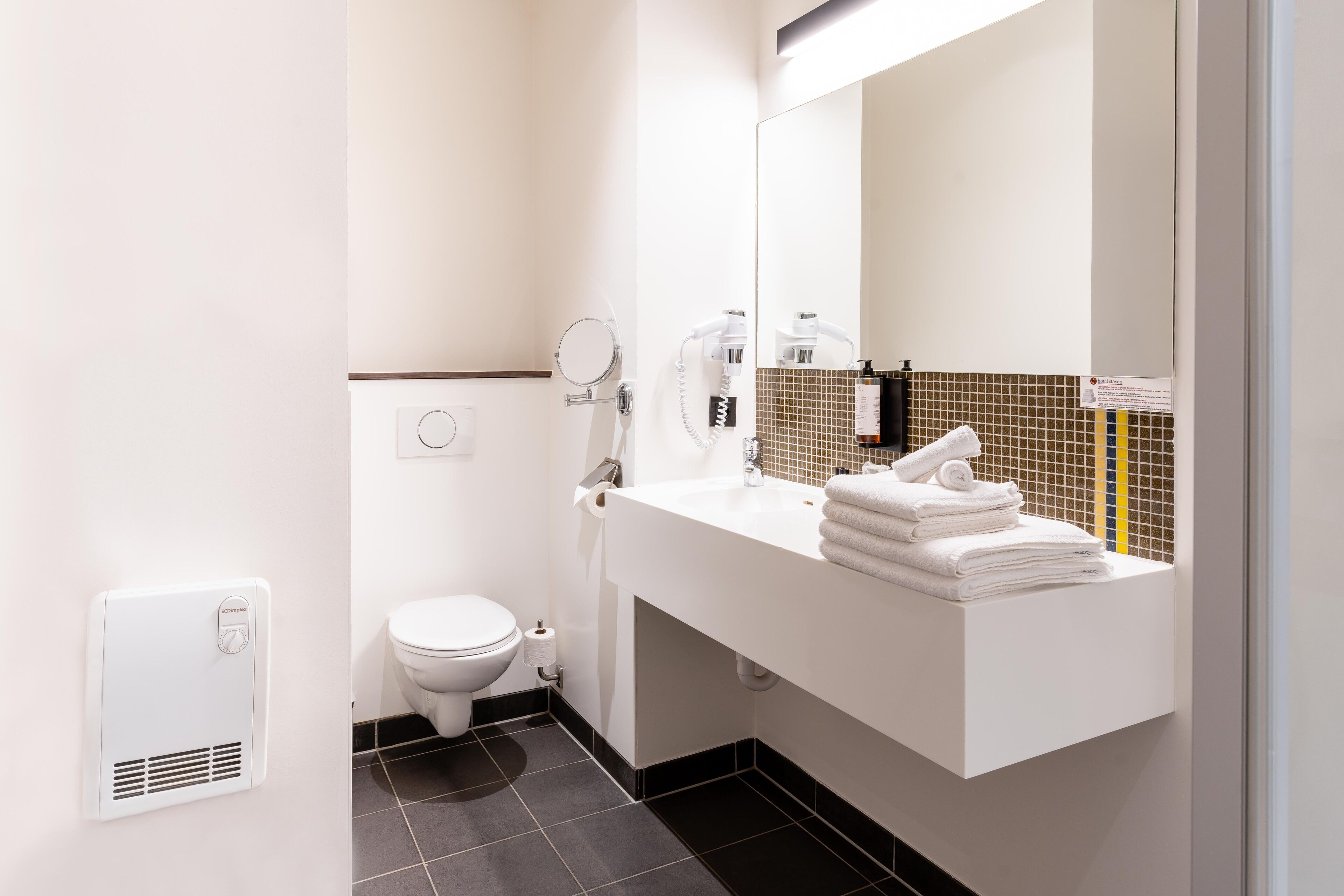 comfort room | bathroom | free toiletries, hair dryer, towels, soap