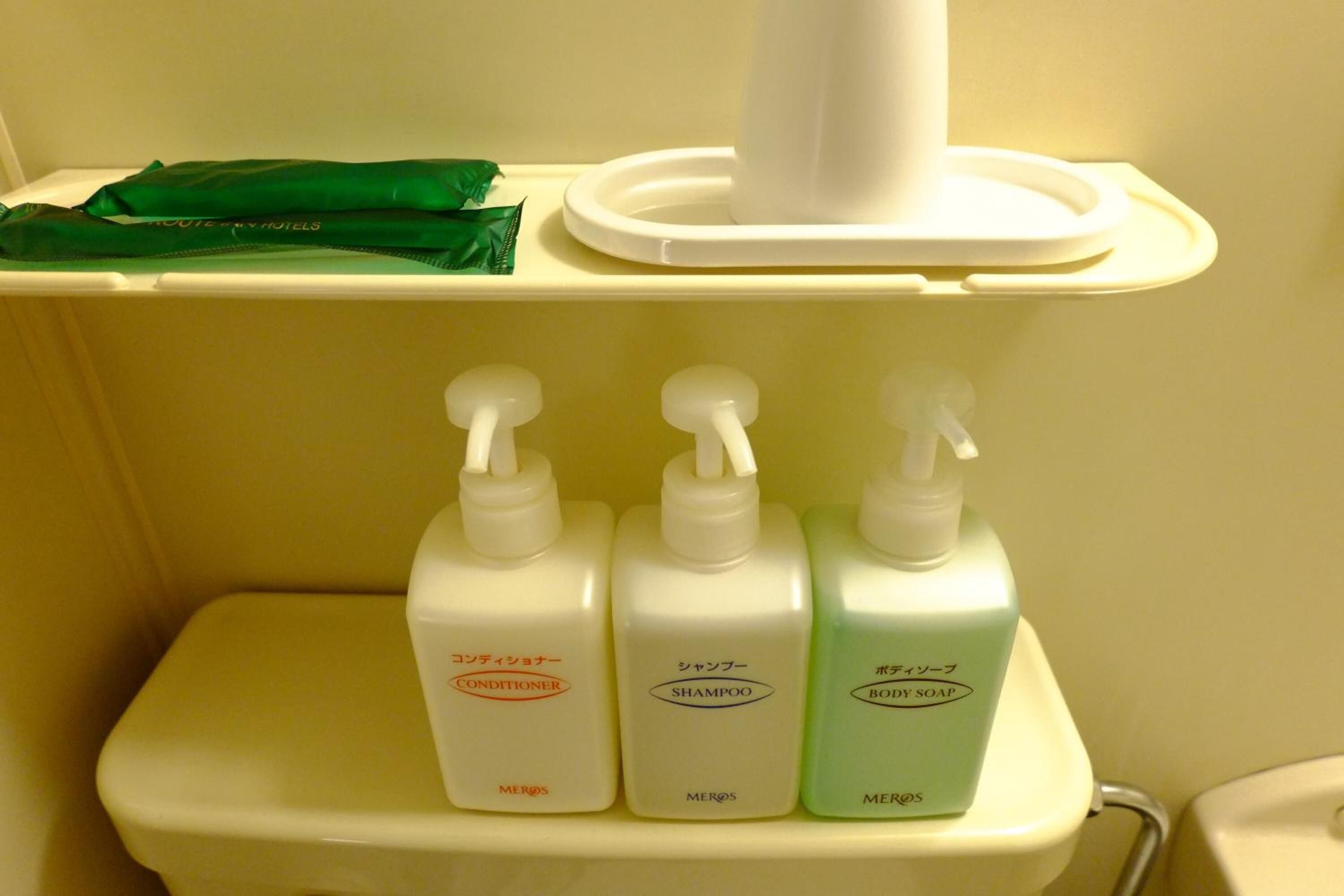 free toiletries, hair dryer, slippers, bidet