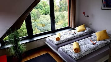 Double or Twin Room (with private bathroom) | Desk, iron/ironing board, free WiFi, bed sheets