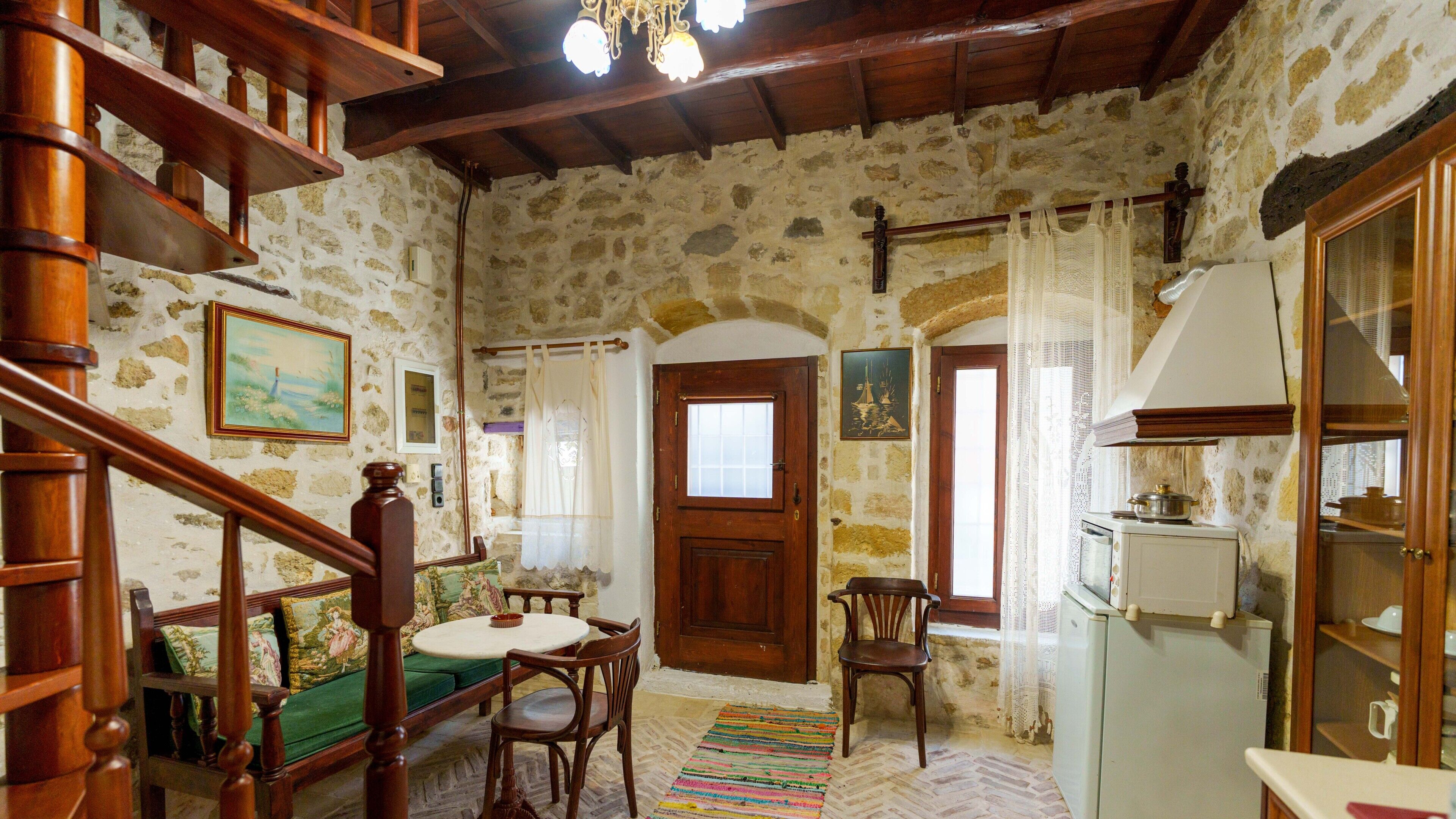 Agapi House | 1 chambre, rideaux occultants, Wi-Fi gratuit, draps fournis