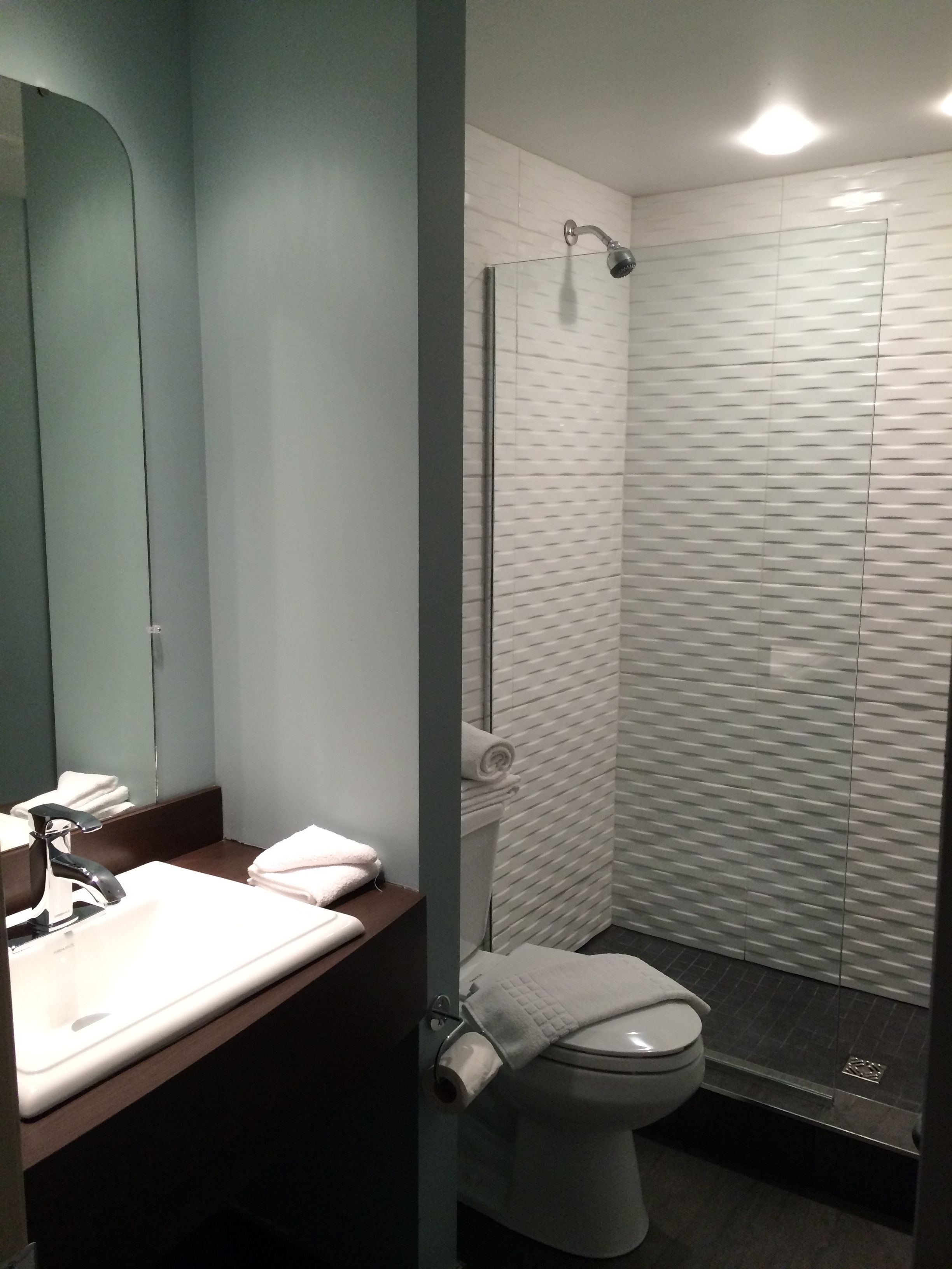 free toiletries, hair dryer, towels