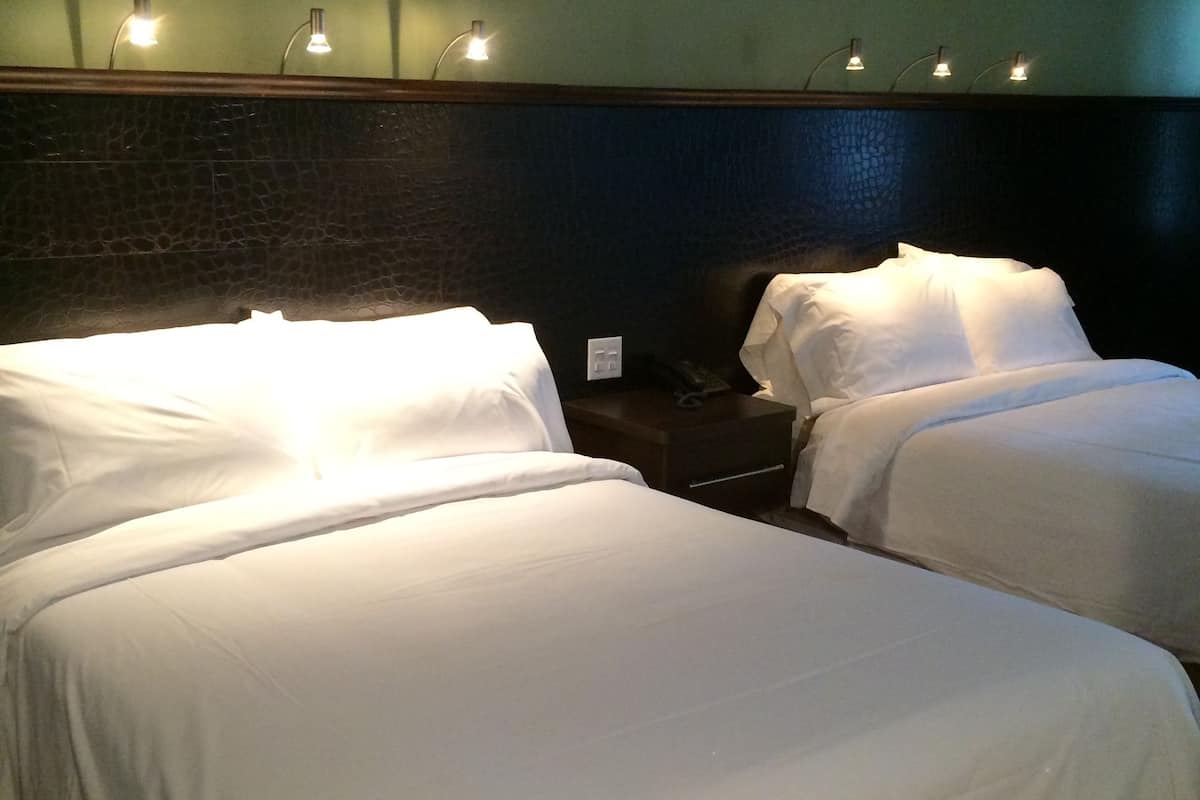 superior room, 2 double beds | hypo-allergenic bedding, down duvets, individually decorated, desk