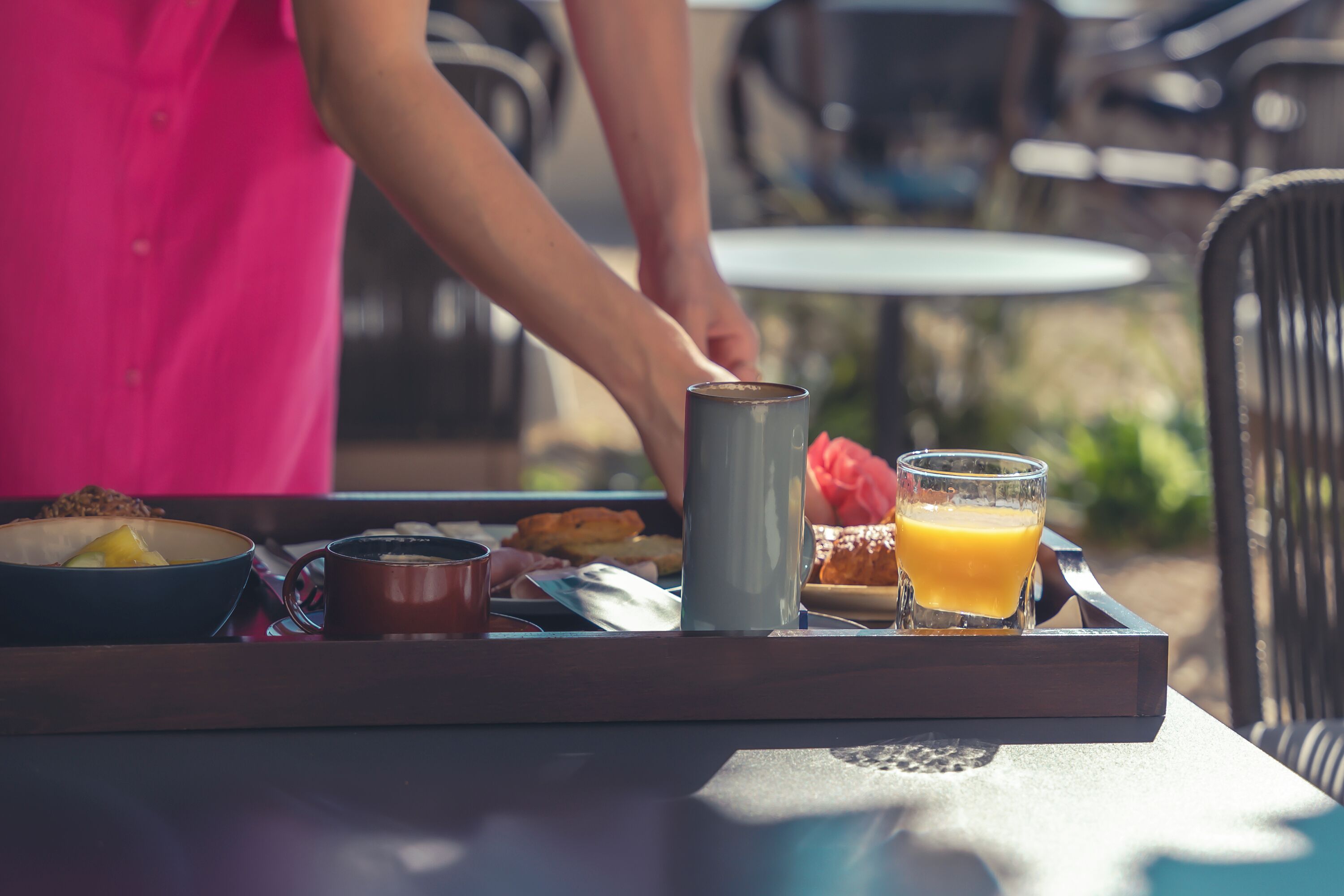 daily buffet breakfast (eur 15 per person)