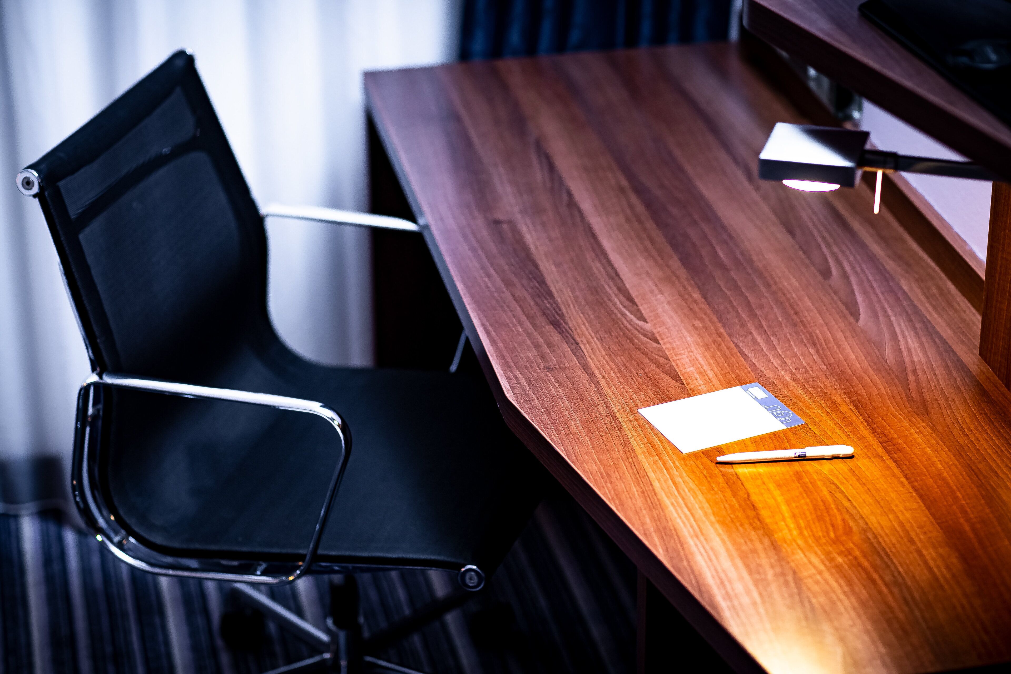 in-room safe, desk, laptop workspace, soundproofing