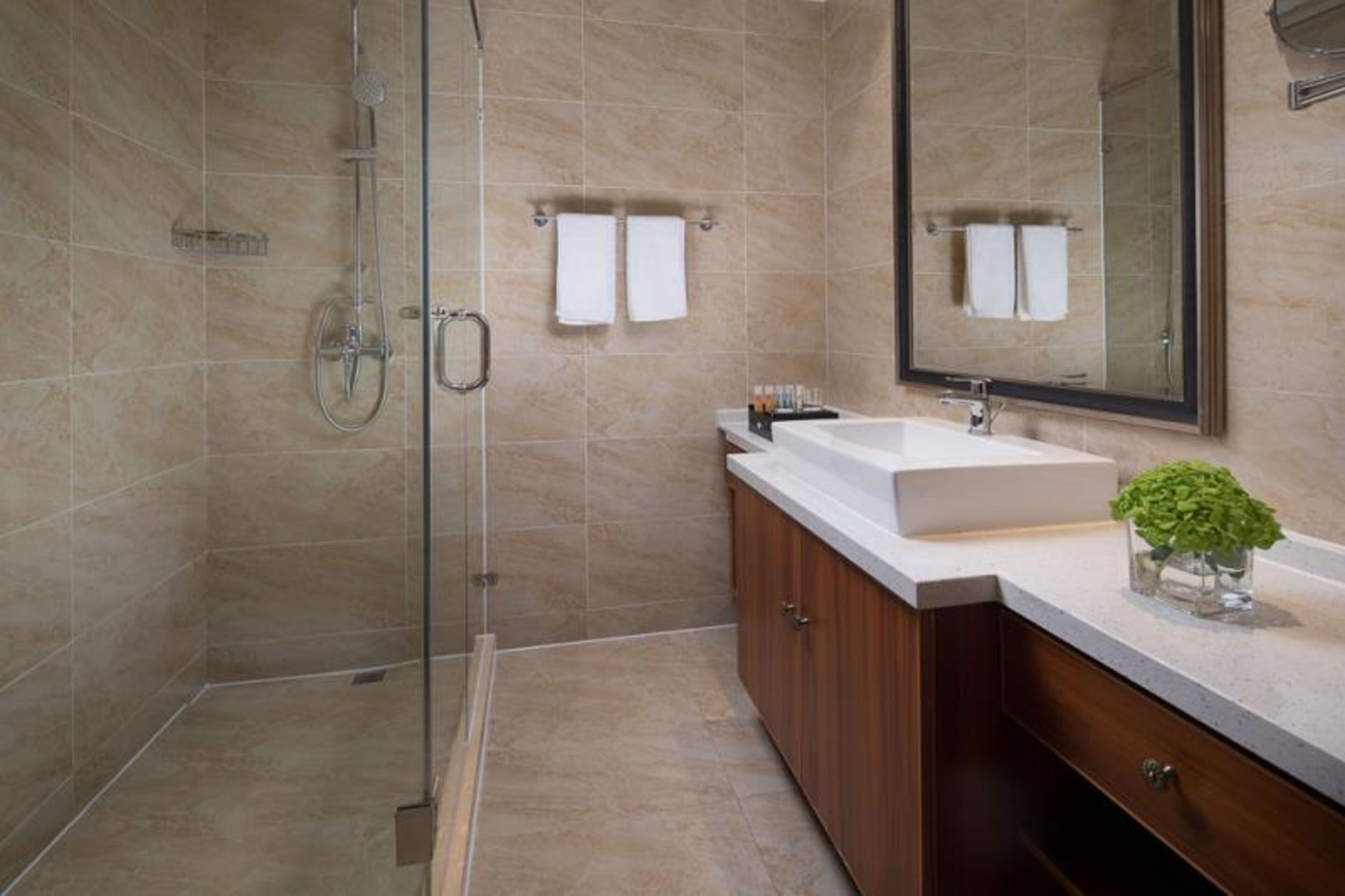 non-smoking superior 2 twins room | bathroom | shower, rainfall showerhead, free toiletries, hair dryer