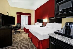 Standard Room, 2 Queen Beds | In-room safe, desk, iron/ironing board, free cribs/infant beds