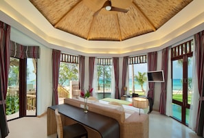 Beachfront pool villa