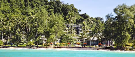 Uitzicht op strand/zee