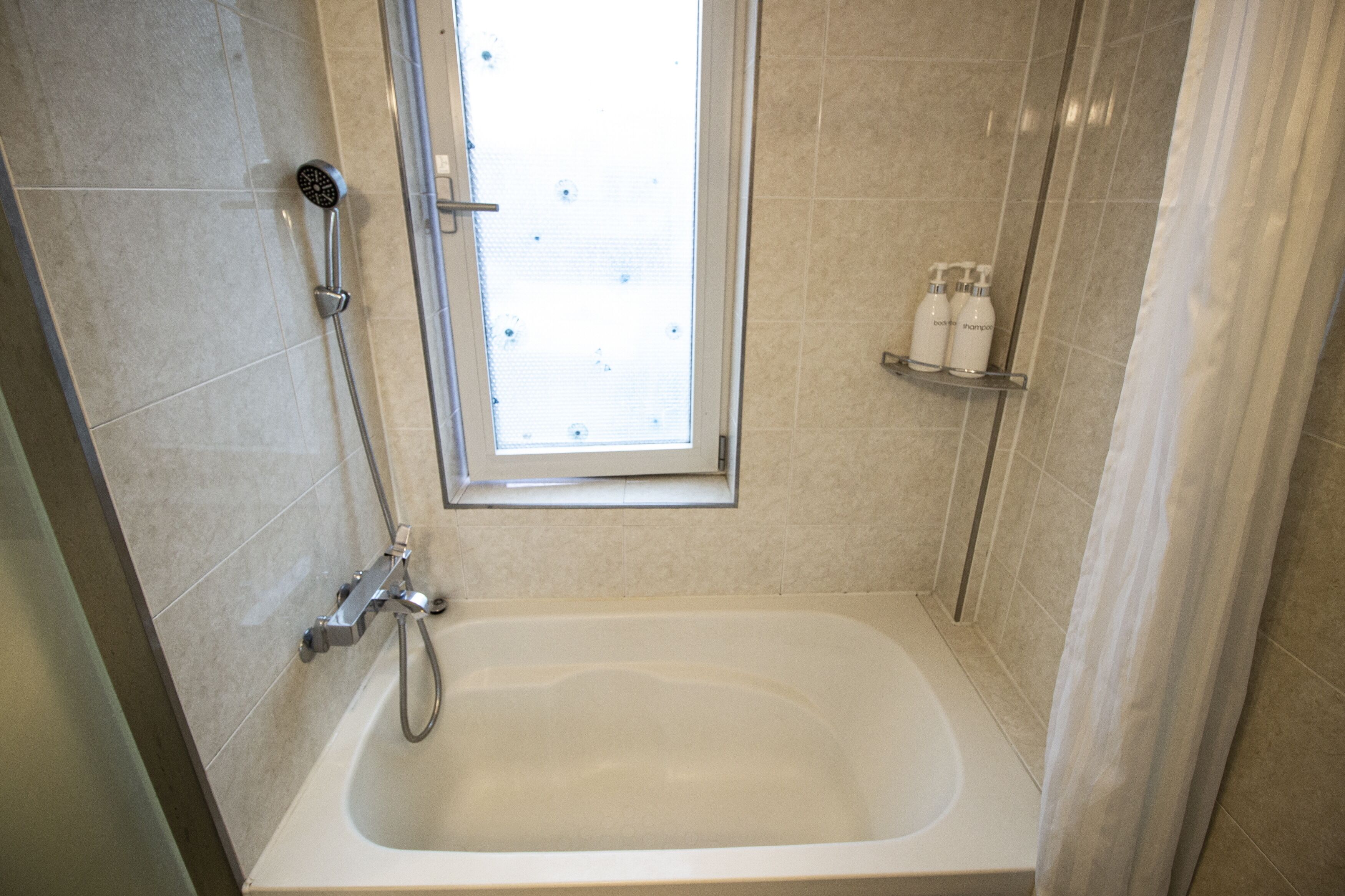 free toiletries, hair dryer, slippers, towels