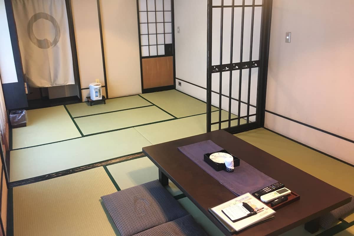 Japanese room 12 tatami mats | Down duvets, in-room safe, blackout curtains, free WiFi