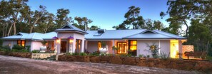 Front of property – evening/night