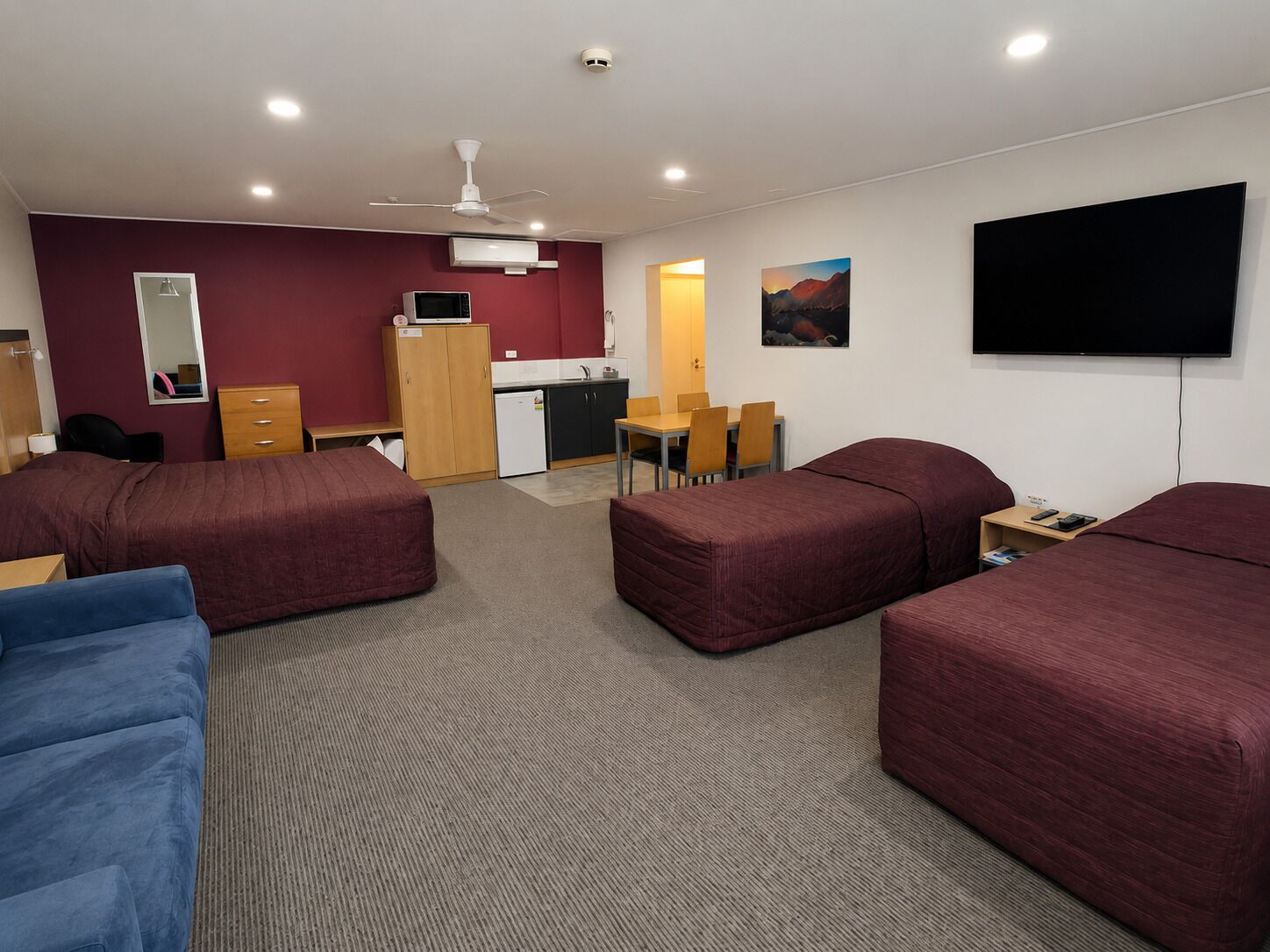 Large studio | Select Comfort beds, blackout curtains, soundproofing