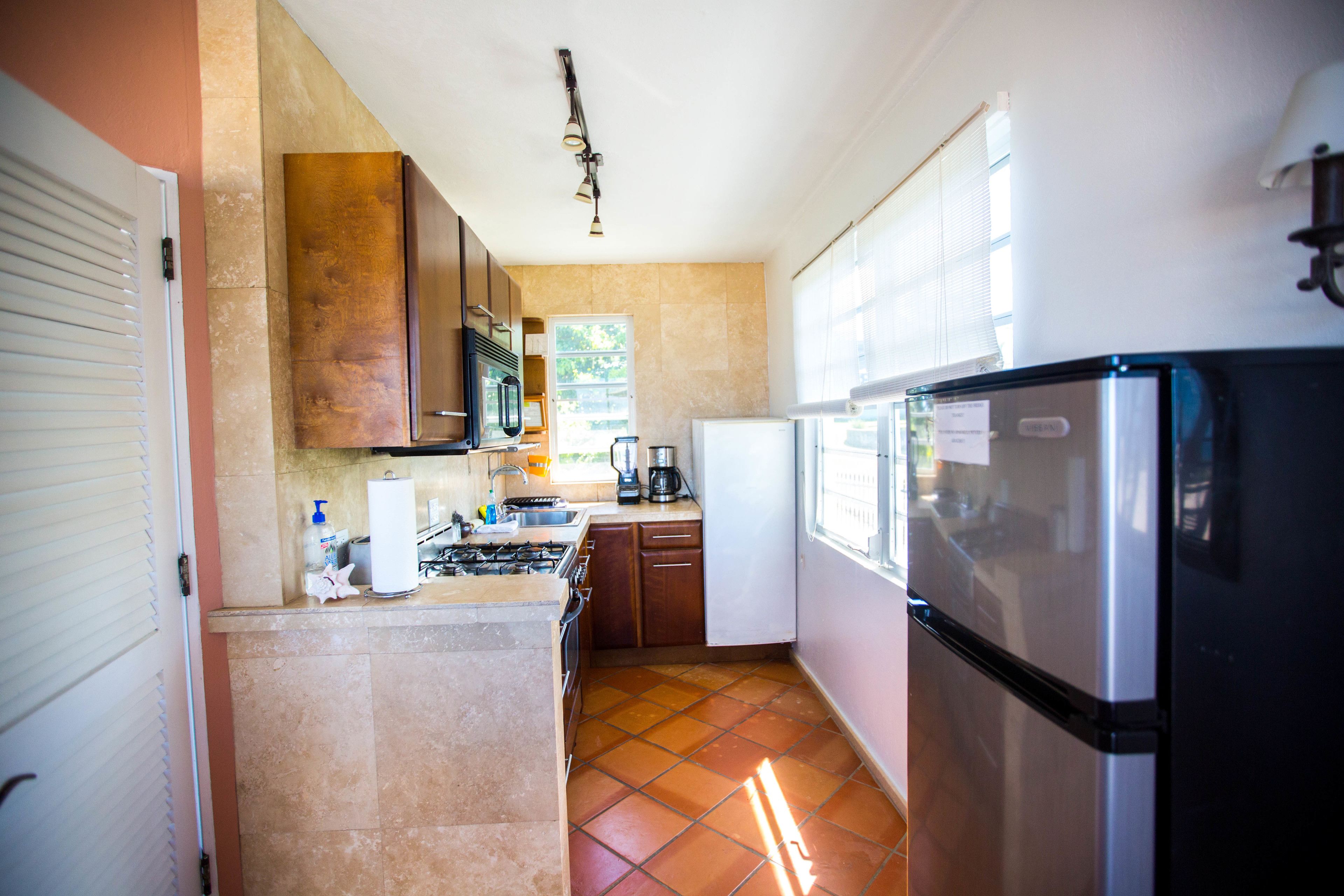 deluxe suite, 1 king bed | private kitchen | fridge, microwave, coffee/tea maker, cookware/dishes/utensils