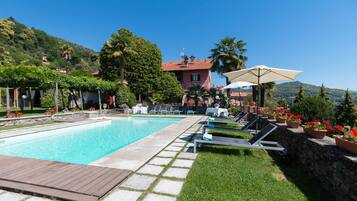 Außenpool, geöffnet von 09:00 Uhr bis 20:00 Uhr, Sonnenschirme