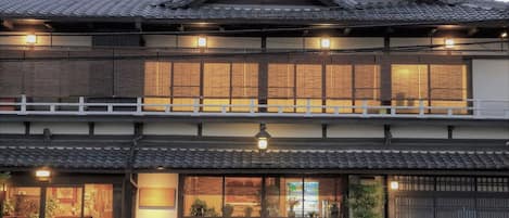Front of property – evening/night