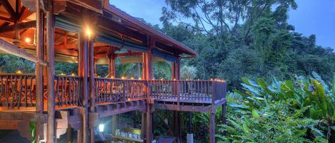 Front of property – evening/night