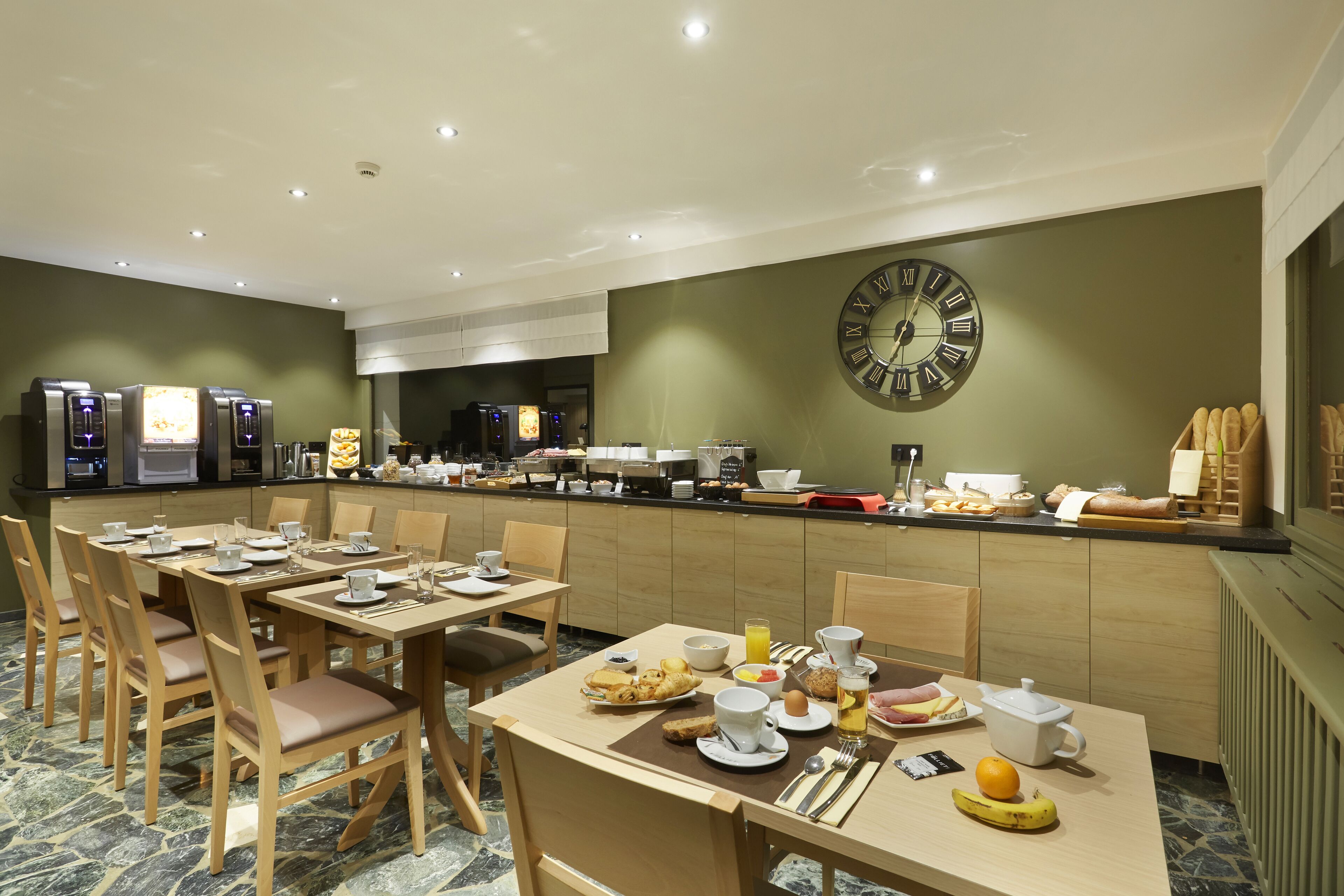 daily buffet breakfast (eur 14 per person)
