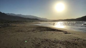 Vlak bij het strand