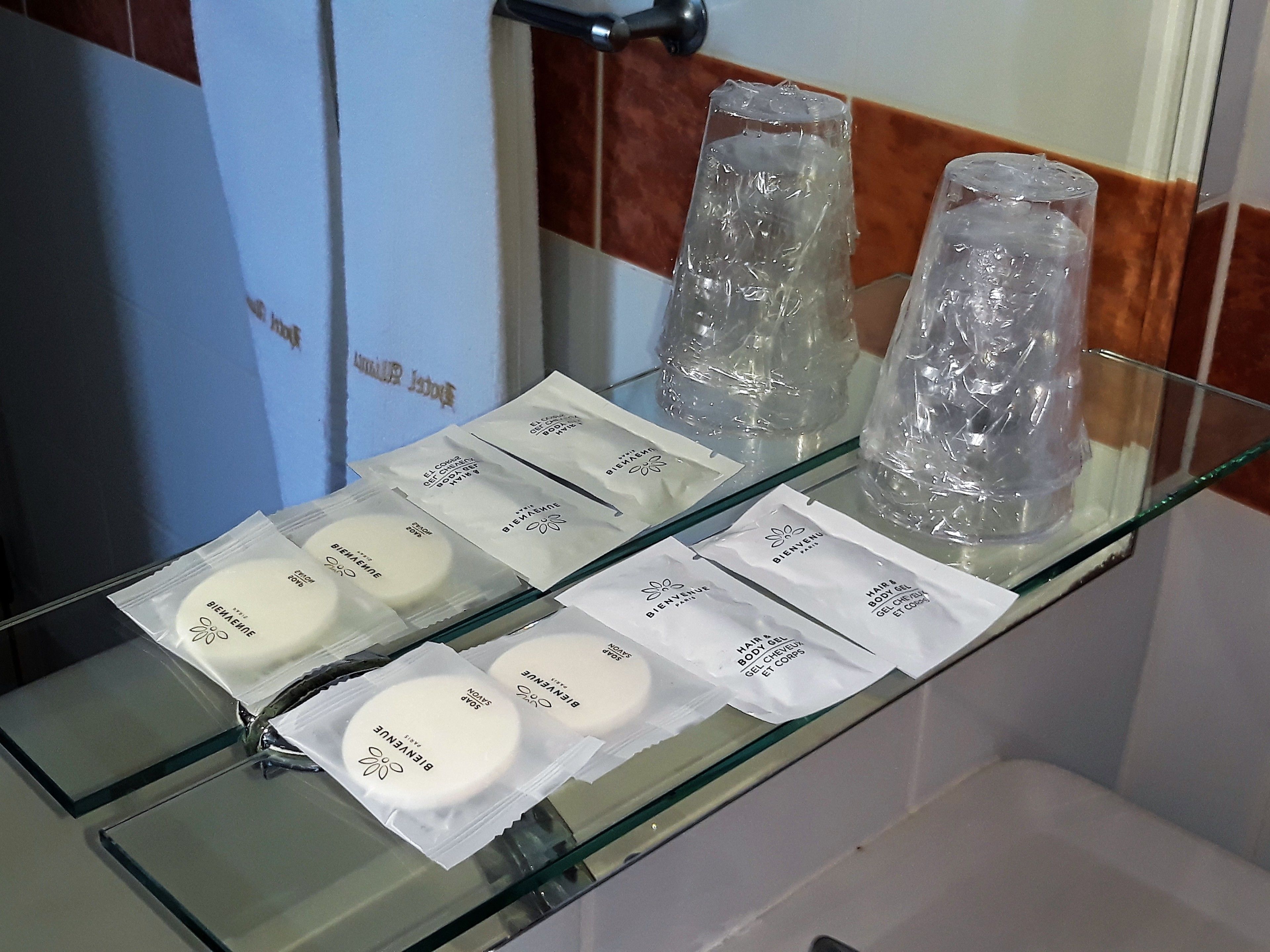 bathtub, free toiletries, hair dryer, towels