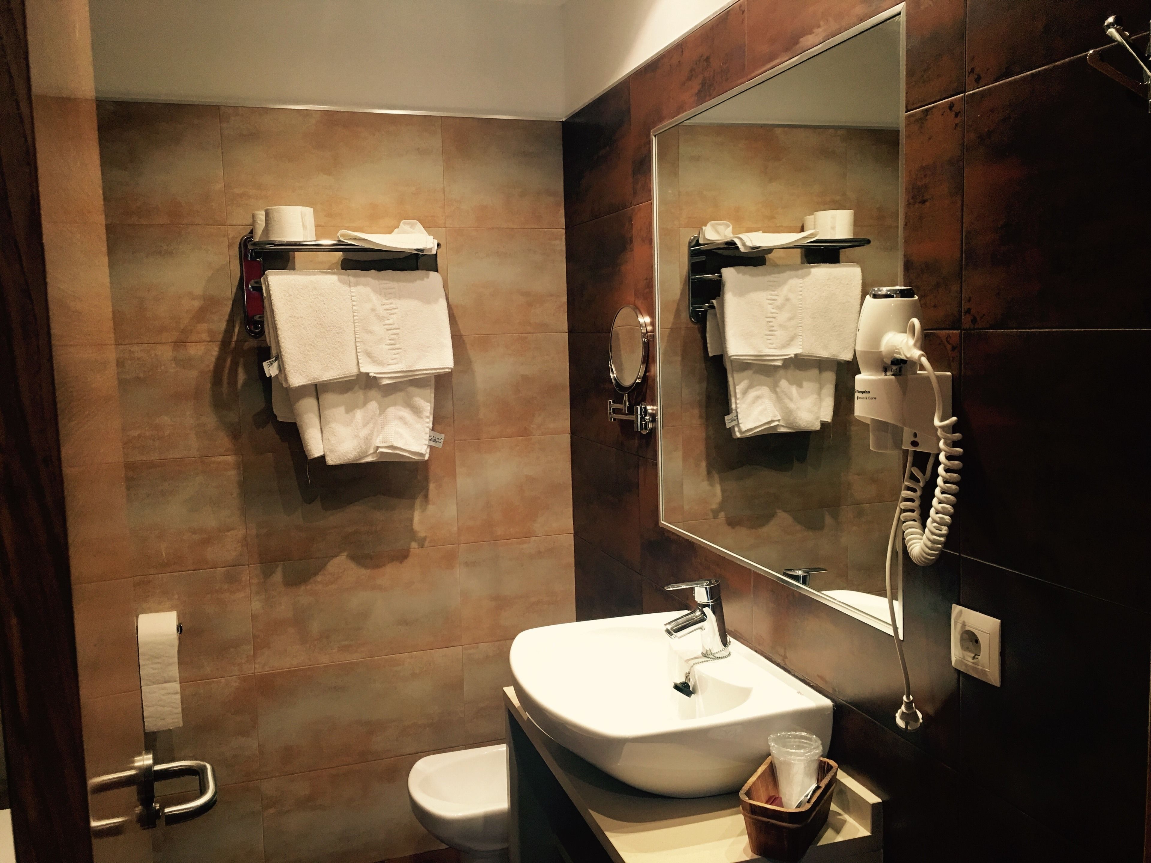 basic single room | bathroom sink