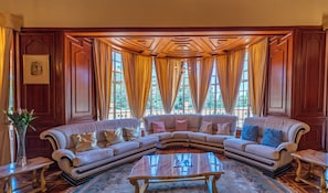 Presidential Suite | Living room | 32-inch flat-screen TV with cable channels, TV, first-run movies - Muthu Sovereign Suites & Spa, Limuru Road, Nairobi (Limuru)