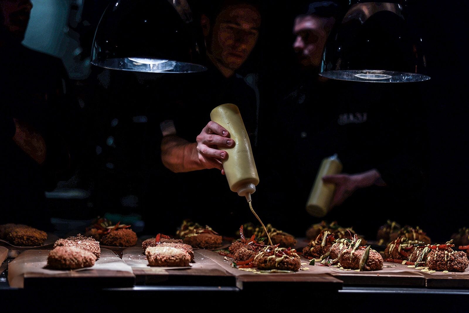 breakfast, lunch and dinner served