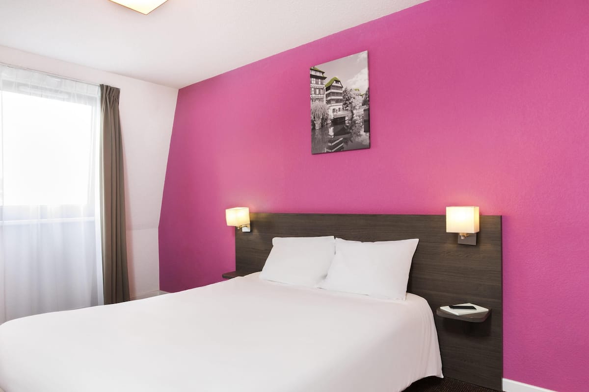 Desk, blackout curtains, soundproofing, iron/ironing board