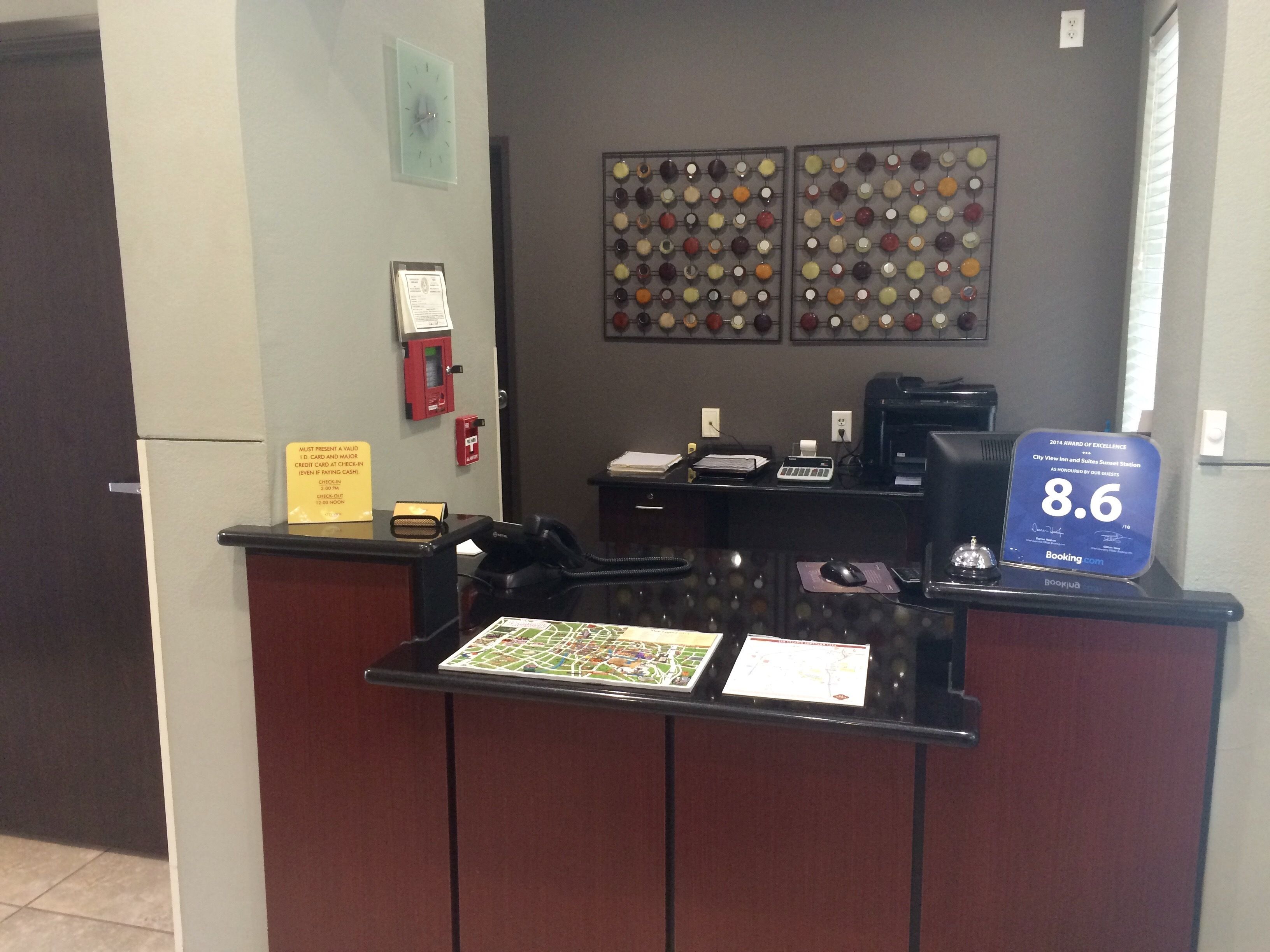 check-in/check-out kiosk