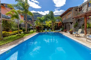 Indoor pool, 2 outdoor pools, open 2:00 PM to 8:00 PM, pool loungers