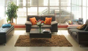 Zona de estar del vestíbulo