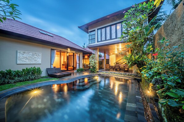 Villa, 2 Bedrooms, Private Pool | Living area | Plasma TV, DVD player - The Kampung Ubud Villa (Ubud)