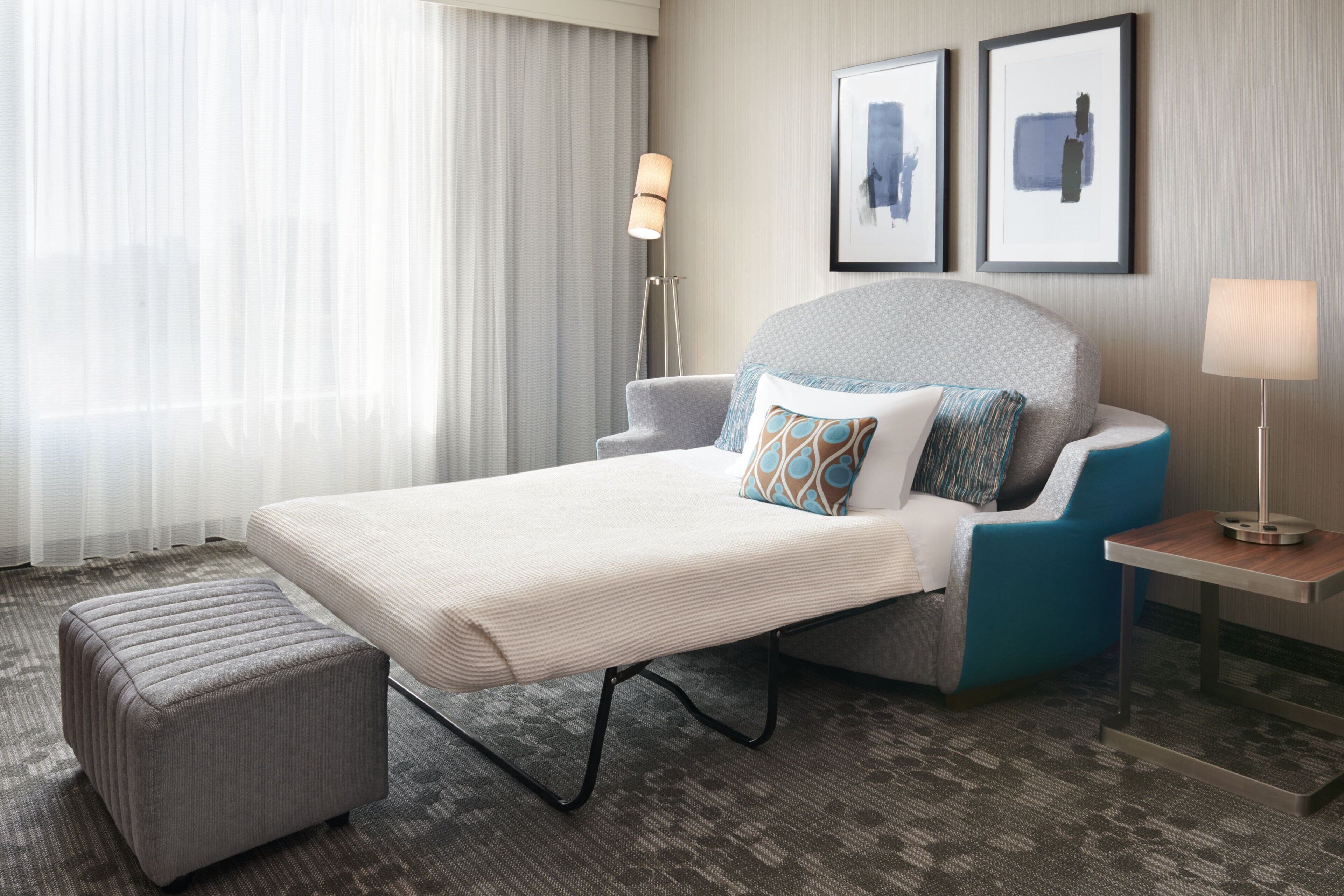 hypo-allergenic bedding, in-room safe, desk, iron/ironing board