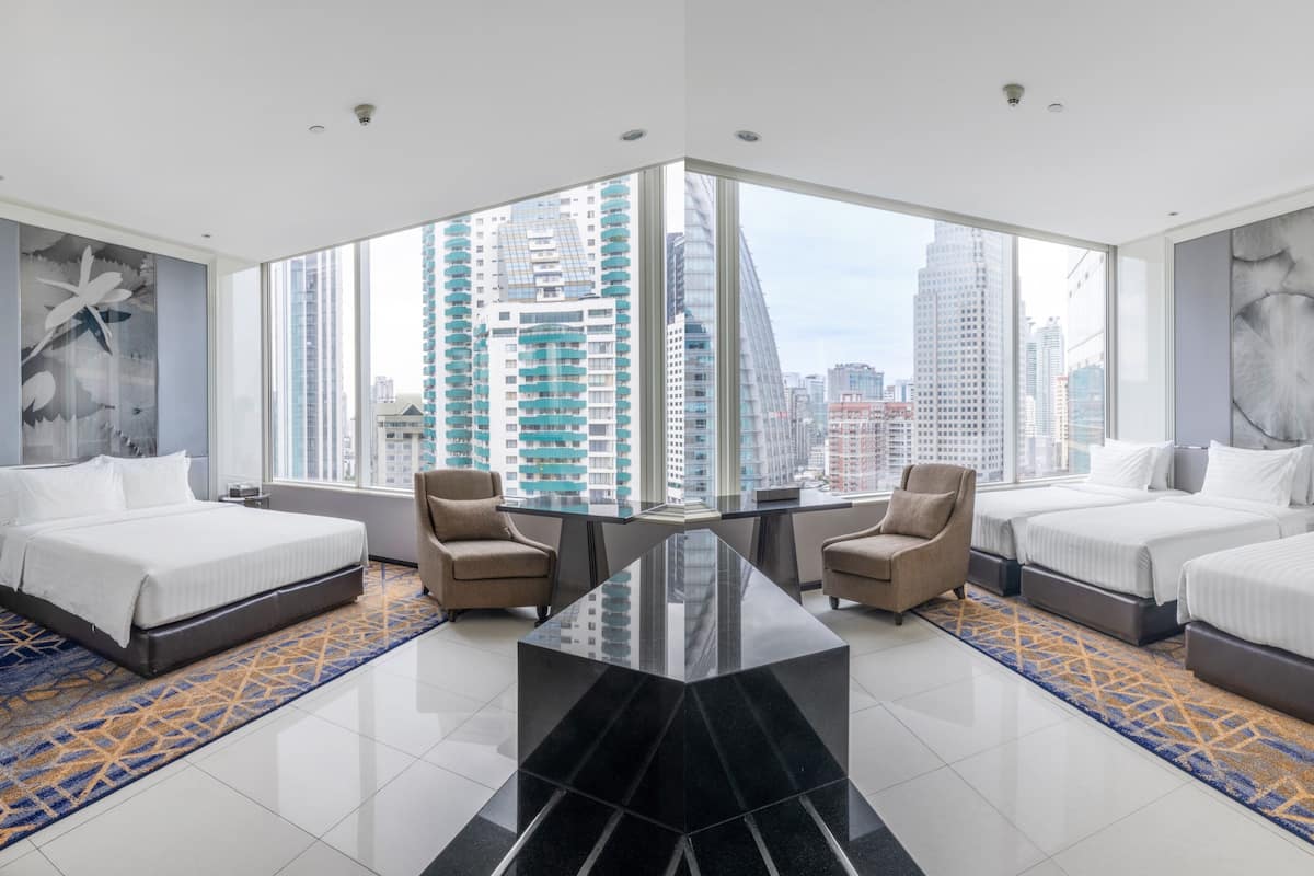 Deluxe Family Connecting Room | Ropa de cama de alta calidad, edredón y minibar