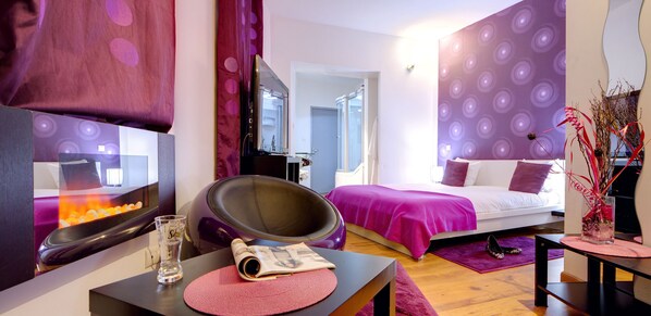 5. Suite Junior | Minibar, décoration personnalisée, rideaux occultants