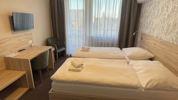 1 υπνοδωμάτιο, κλινοσκεπάσματα υψηλής ποιότητας, γραφείο