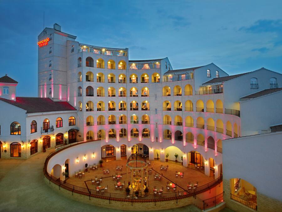 Front of property – evening/night