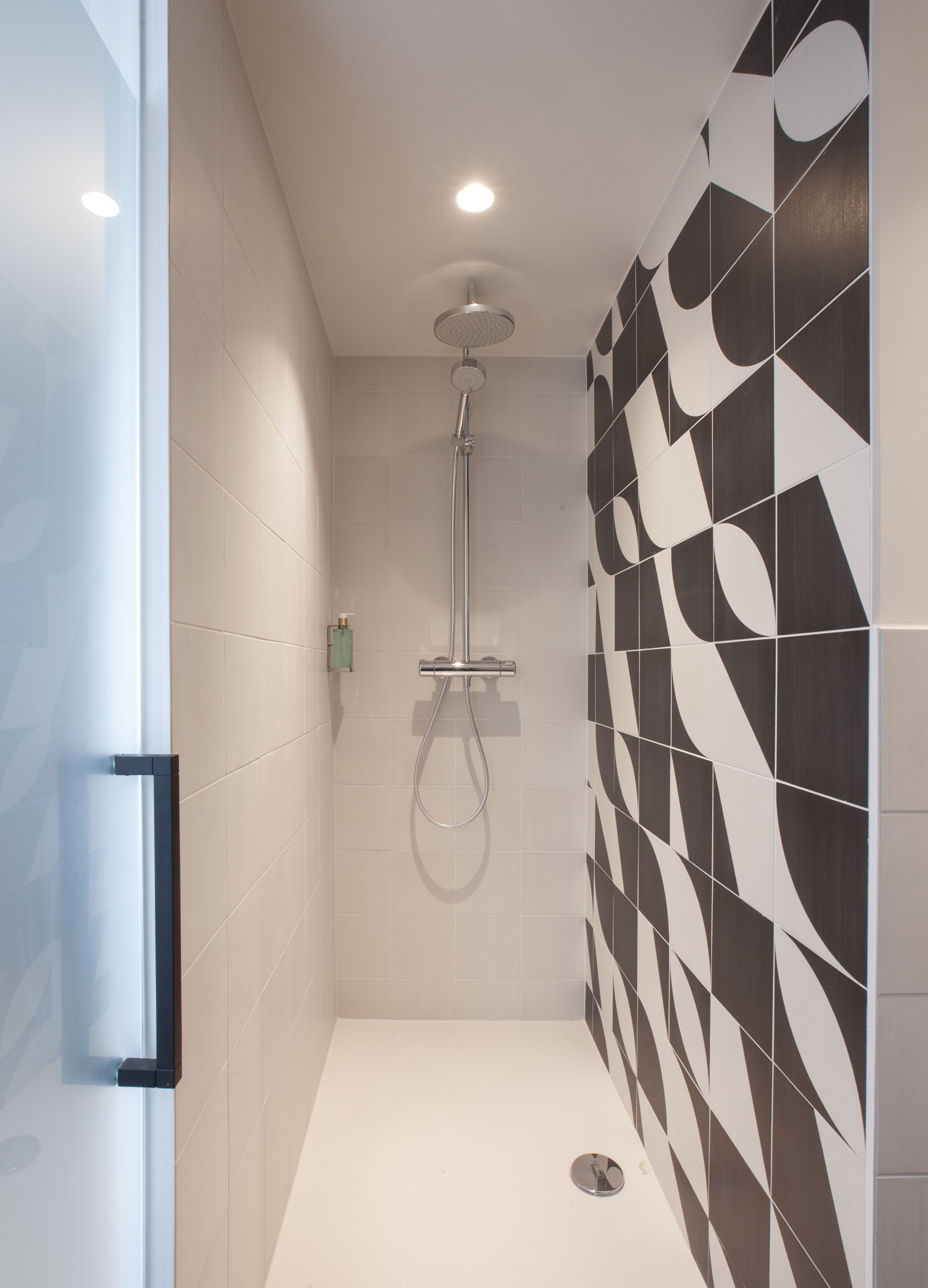 family room | bathroom | shower, free toiletries, hair dryer, towels