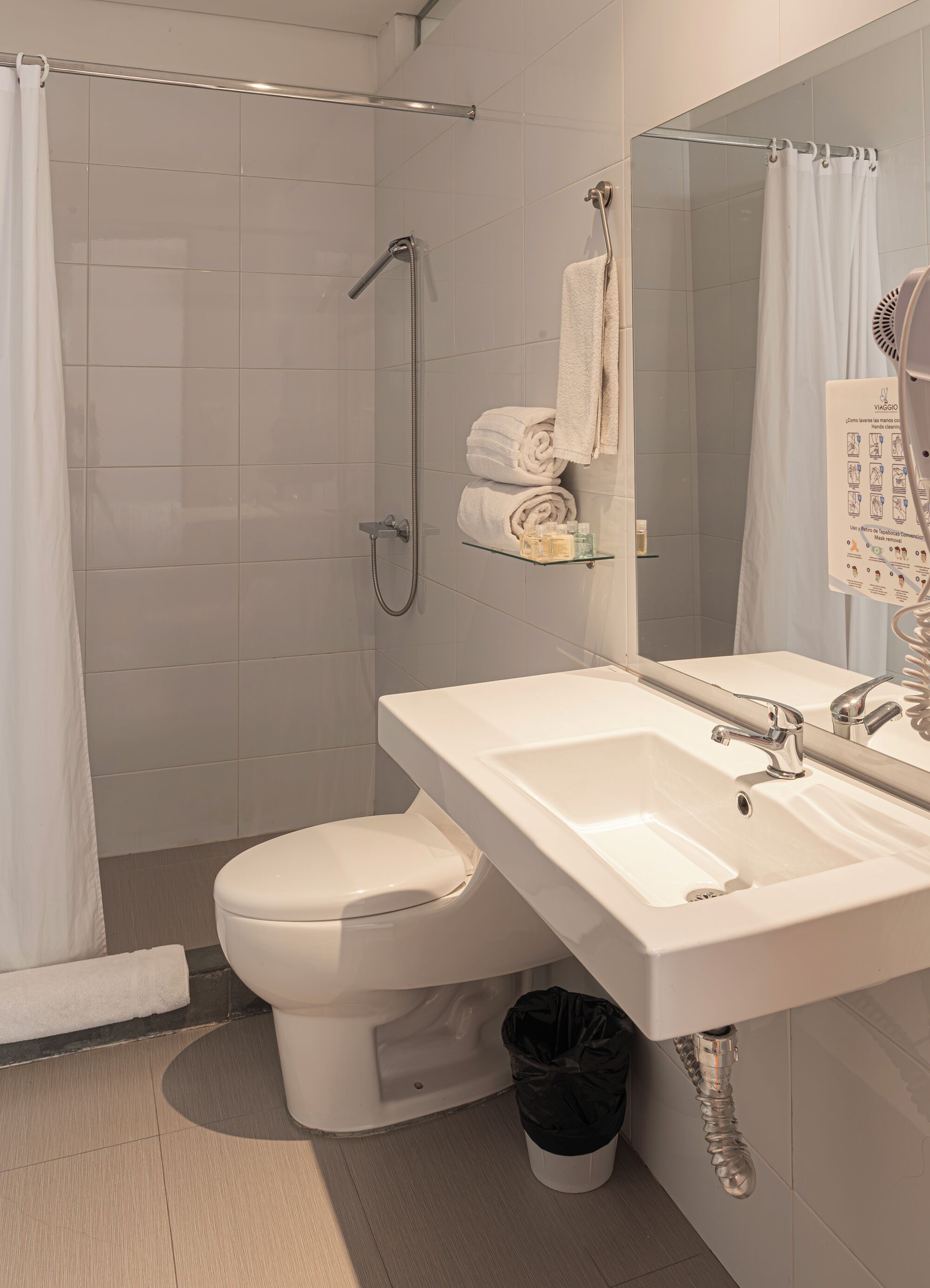 grand suite | bathroom | shower, rainfall showerhead, free toiletries, towels