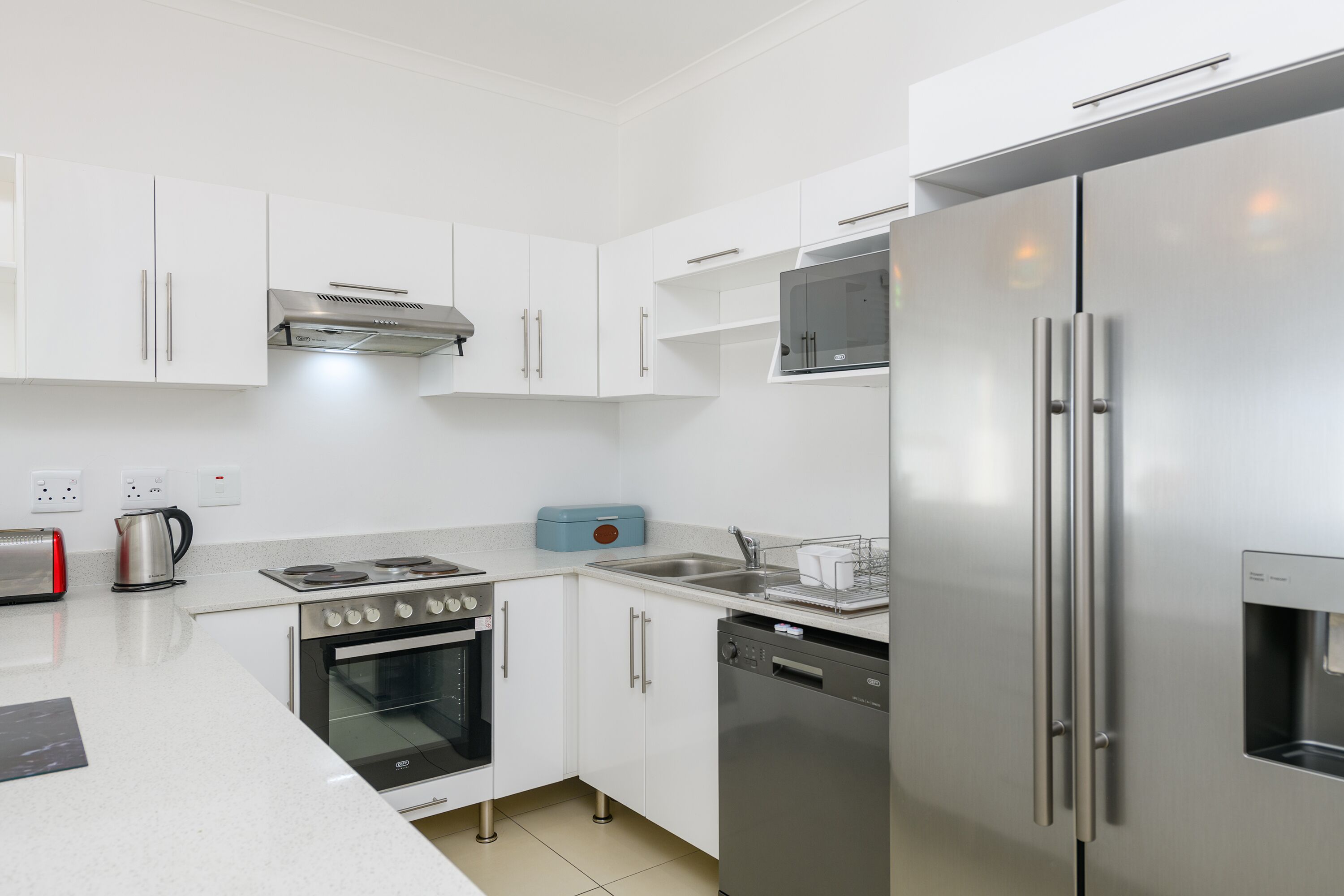 two bedroom beach front villa with splash pool | private kitchen | fridge, microwave, oven, electric kettle