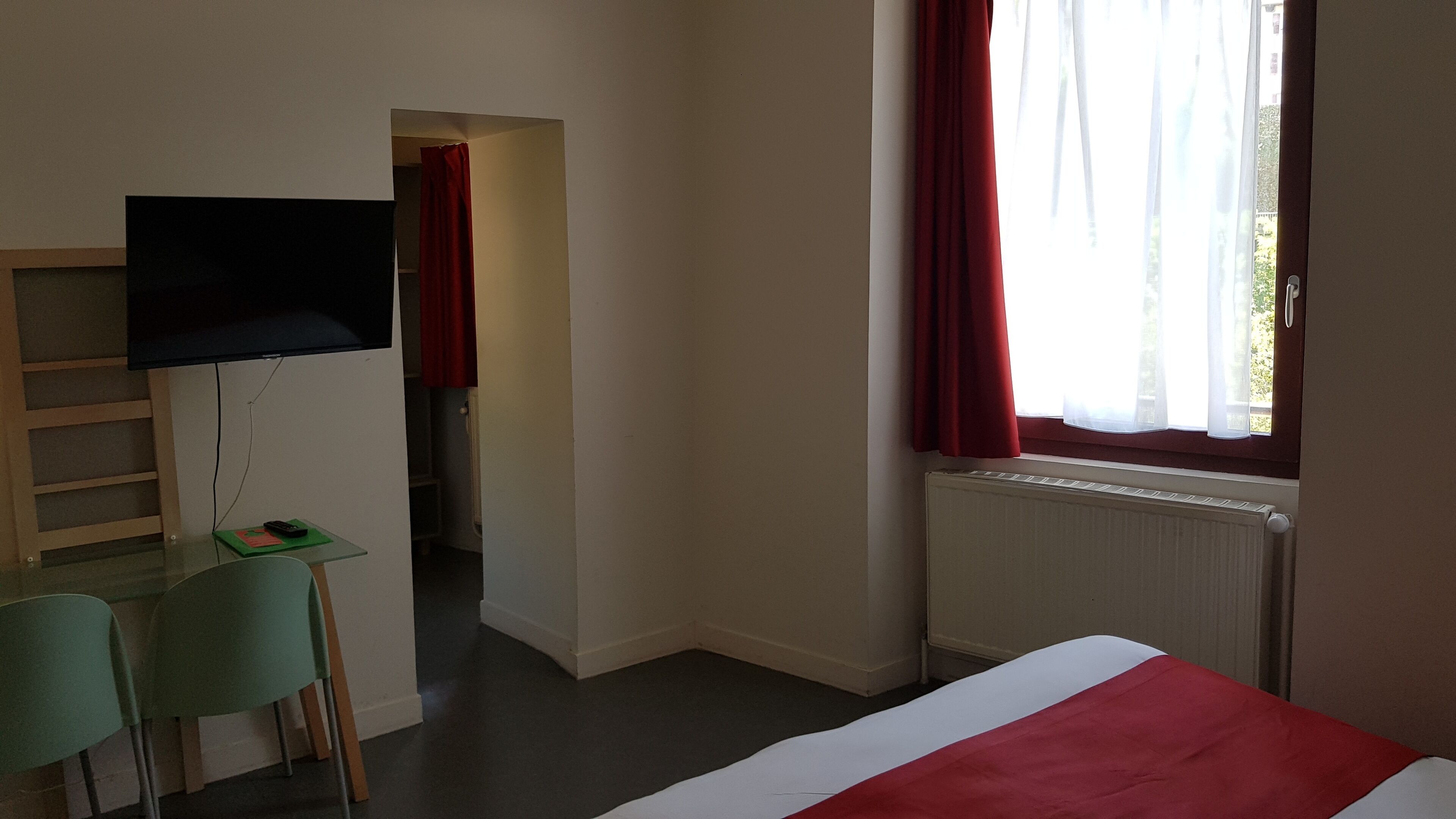 comfort twin room | premium bedding, desk, blackout curtains, free wifi