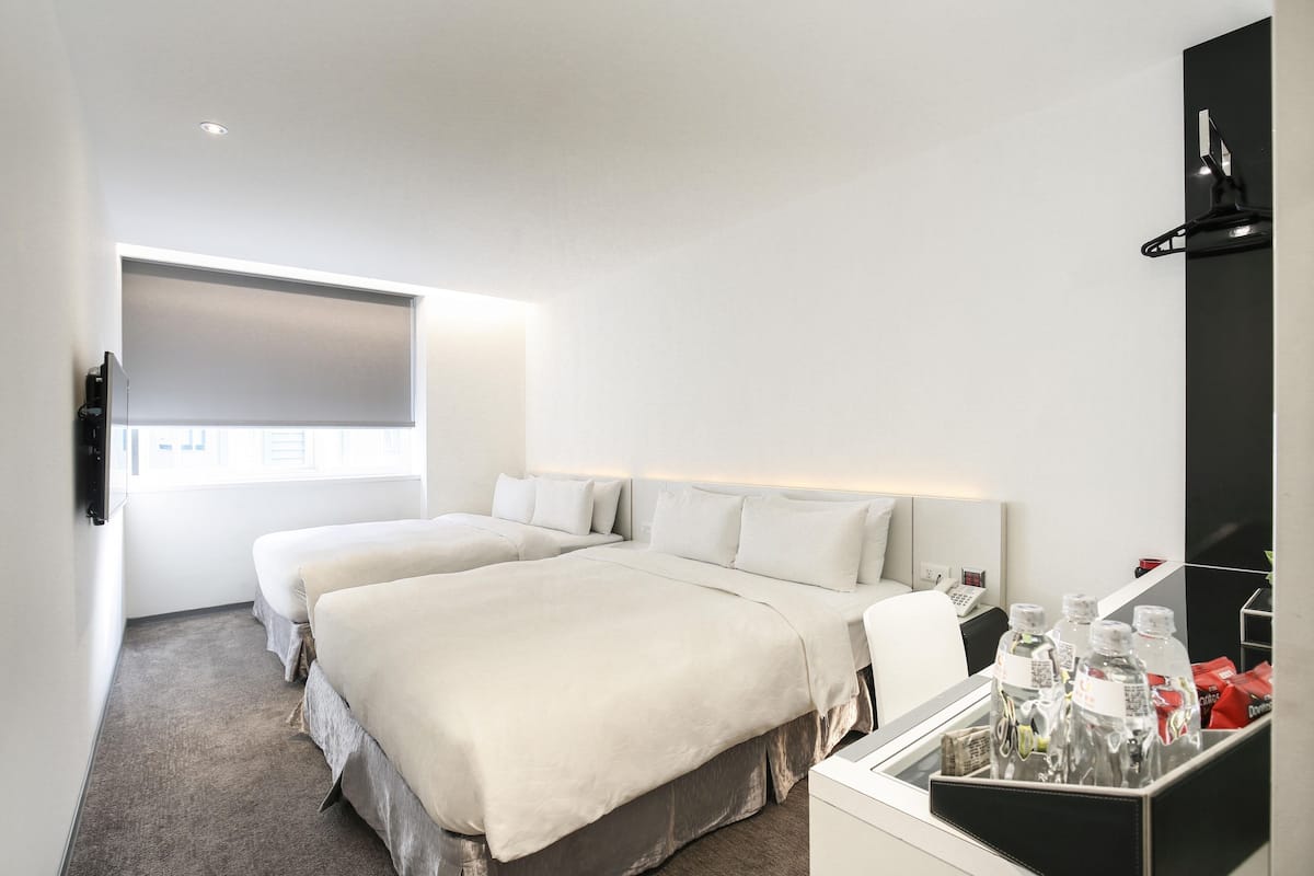 Familiekamer | 1 slaapkamer, luxe beddengoed, donzen dekbedden, een gratis minibar