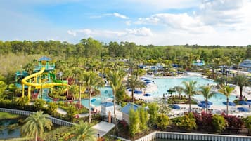 6 outdoor pools, a heated pool, pool cabanas (surcharge), pool umbrellas