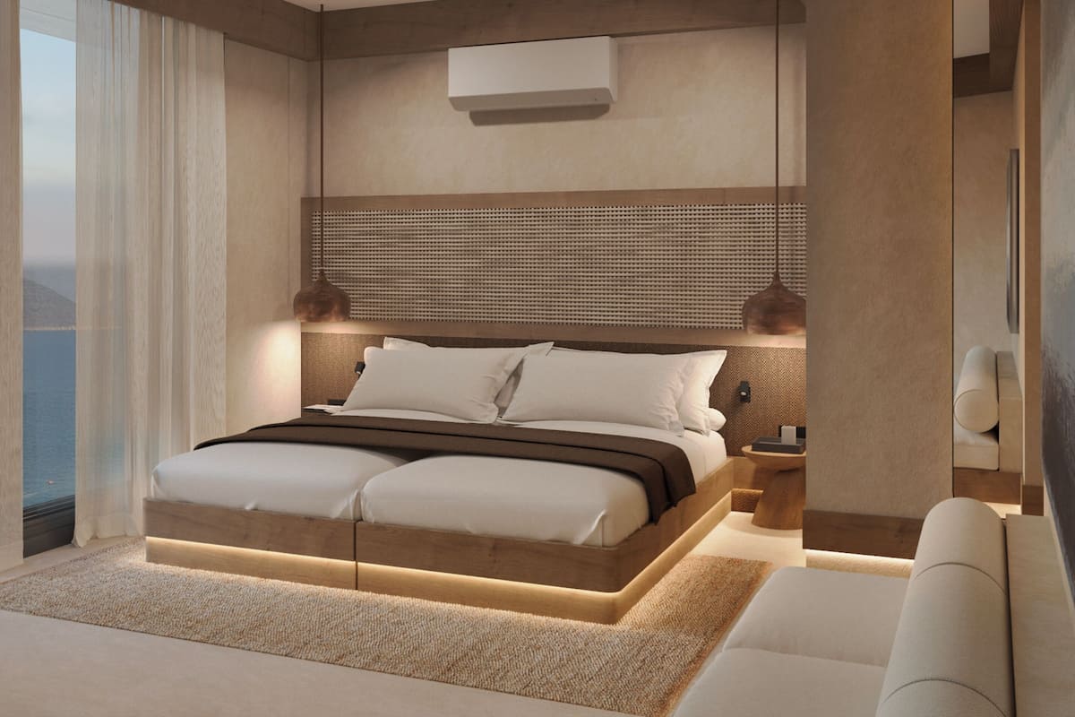 ألحفة محشوة بالريش وميني بار وخزنة داخل الغرفة وواي فاي مجانًا